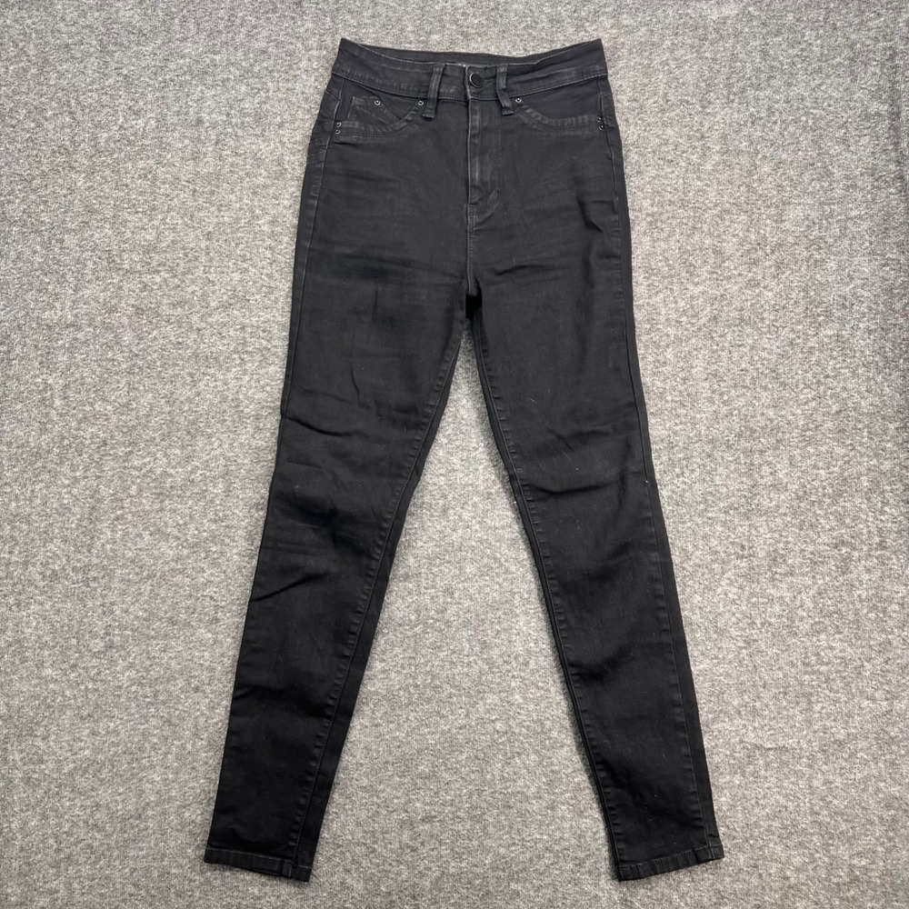 Fashion Nova Womens High‎ Rise Skinny Jeans Black Size 7 Stretch Denim